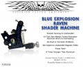 Tattoo- Superior TATTOO MACHINE - Blue Explosion - ,    .